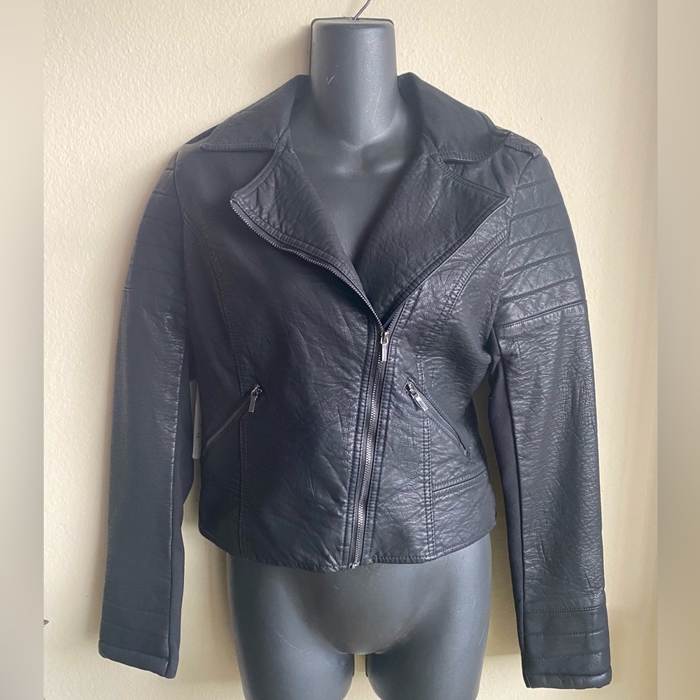 Bebe Faux Leather Jacket size Small brand new w/tags
